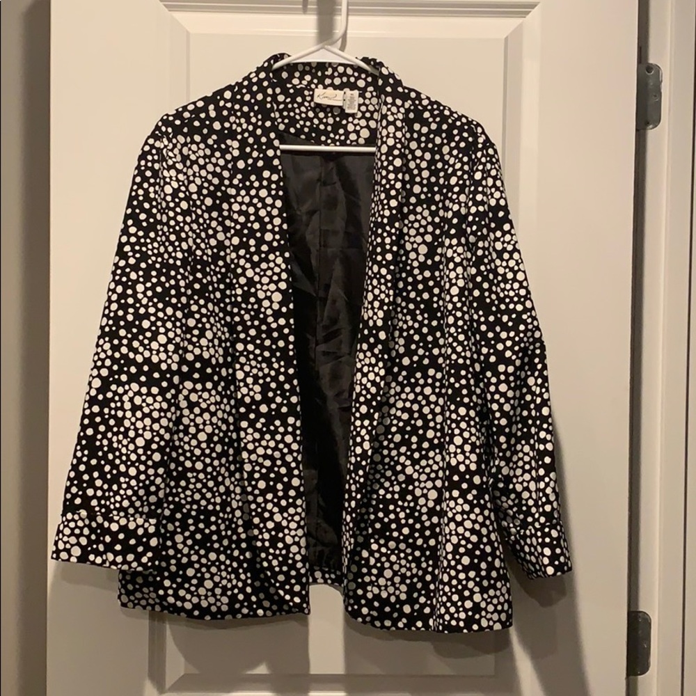 Kim Rogers XL Polka Dot Blazer